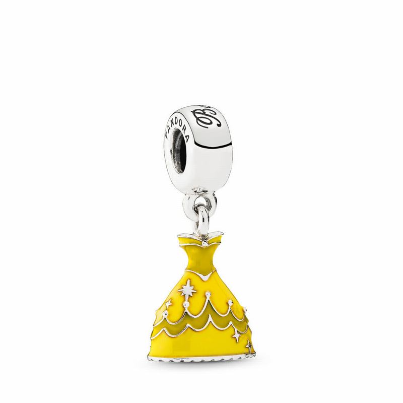 Pandora Disney Belle's Dress Dangle Charm Silver Egypt IG6249570
